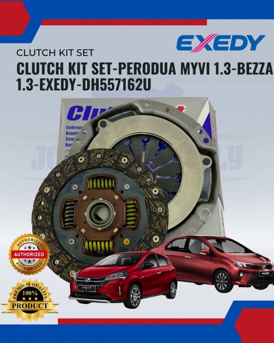 Clutch Kit Set-Perodua Myvi 1.3-Bezza 1.3-Exedy-DH557162U image