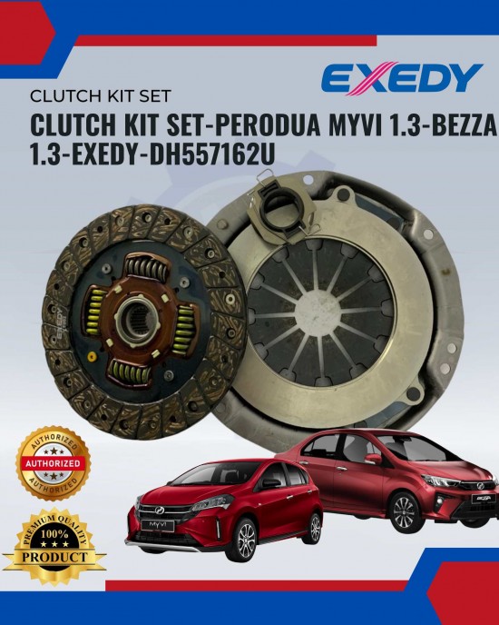 Clutch Kit Set-Perodua Myvi 1.3-Bezza 1.3-Exedy-DH557162U image