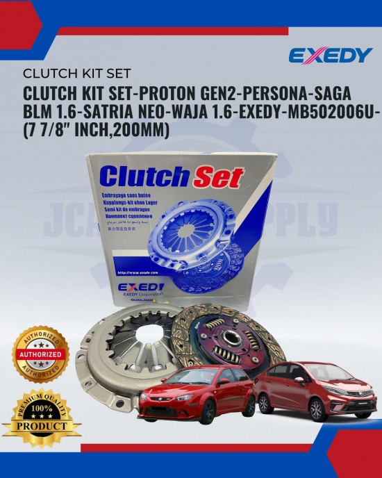 Showing image for Clutch Kit Set-Proton Gen2-Persona-Saga Blm 1.6-Satria Neo-Waja 1.6-Exedy-MB502006U-(7 7/8 Clutch Kit Set-Proton Gen2-Persona-Saga Blm 1.6-Satria Neo-Waja 1.6-Exedy-MB502006U-(7 7/8