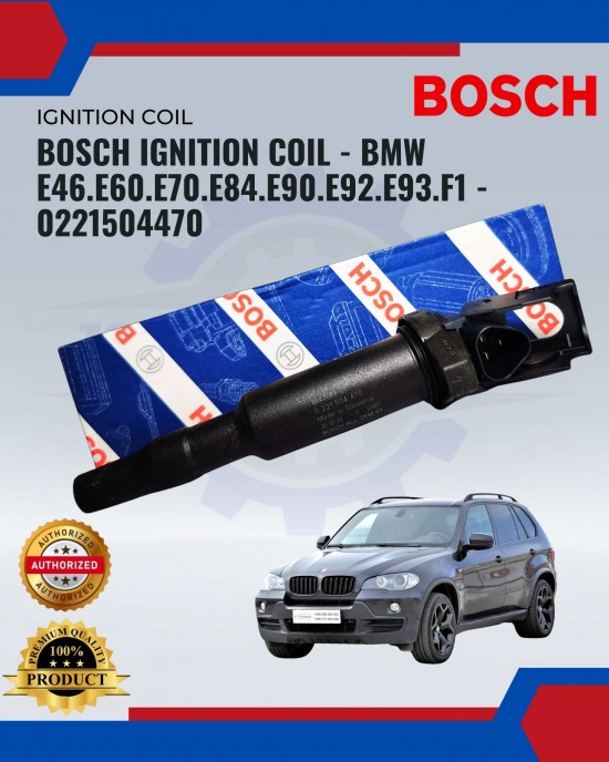 Ignition Coil-BMW E46.E60.E70.E84.E90.E92.E93.F1-BOSCH-0221504470 image