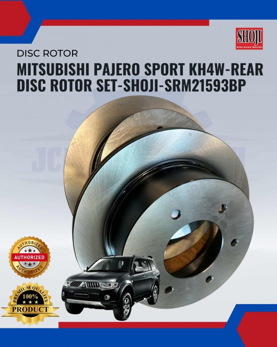 Mitsubishi Pajero Sport KH4W-Rear Disc Rotor Set-SHOJI-SRM21593BP Brake Disc Rotor image