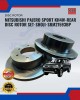 Mitsubishi Pajero Sport KH4W-Rear Disc Rotor Set-SHOJI-SRM21593BP Brake Disc Rotor image