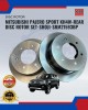Mitsubishi Pajero Sport KH4W-Rear Disc Rotor Set-SHOJI-SRM21593BP Brake Disc Rotor image