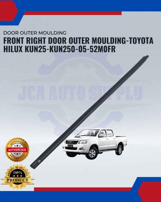 FRONT RIGHT DOOR OUTER MOULDING-TOYOTA HILUX KUN25-KUN250-05-52M0FR image
