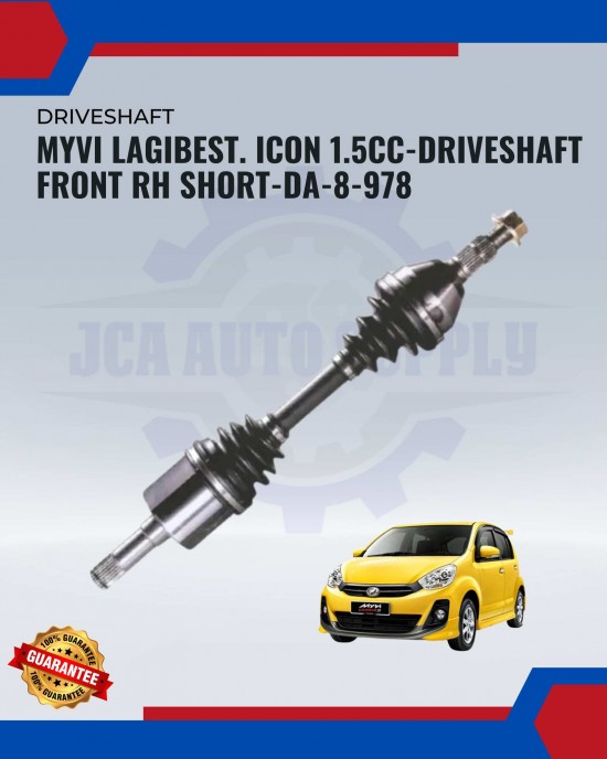 Myvi Lagibest. Icon 1.5cc-Driveshaft Front Rh Short-DA-8-978 image