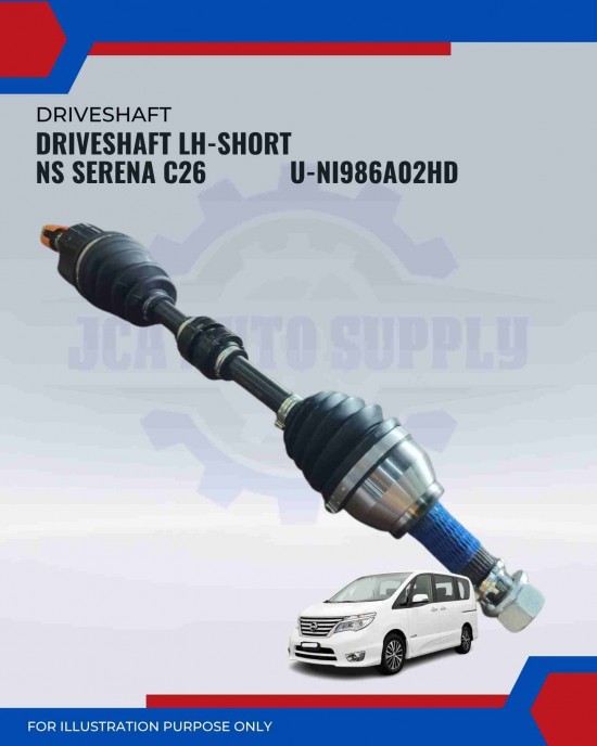 Driveshaft LH Short-Nissan Serena C26-Anshin-U-NI986A02HD Driveshaft LH Short-Nissan Serena C26-Anshin-U-NI986A02HD
