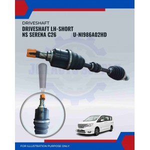 Driveshaft LH Short-Nissan Serena C26-Anshin-U-NI986A02HD