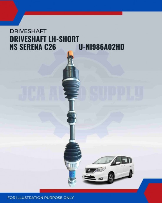 Driveshaft LH Short-Nissan Serena C26-Anshin-U-NI986A02HD Driveshaft LH Short-Nissan Serena C26-Anshin-U-NI986A02HD