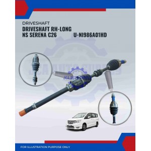 Driveshaft RH Long-Nissan Serena C26-Anshin-U-NI986A01HD
