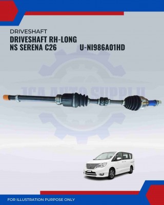 Driveshaft RH Long-Nissan Serena C26-Anshin-U-NI986A01HD Driveshaft RH Long-Nissan Serena C26-Anshin-U-NI986A01HD