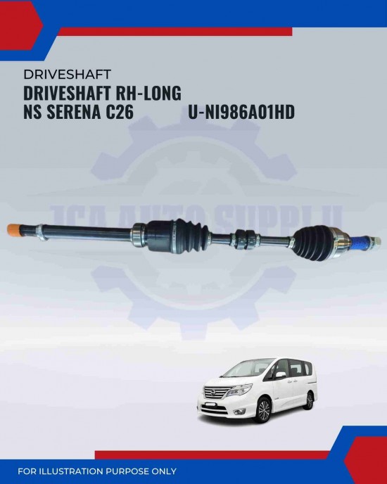 Driveshaft RH Long-Nissan Serena C26-Anshin-U-NI986A01HD