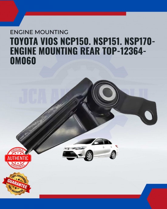 Showing image for Toyota Vios NCP150. NSP151. NSP170-Engine Mounting Rear Top-12364-0M060 Toyota Vios NCP150. NSP151. NSP170-Engine Mounting Rear Top-12364-0M060 Engine Mounting image