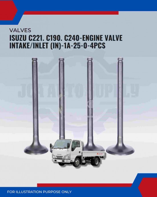 Engine Valve Intake/Inlet (IN) Set-Isuzu C221. C190. C240-1A-25-0 Engine Valve Intake/Inlet (IN) Set-Isuzu C221. C190. C240-1A-25-0