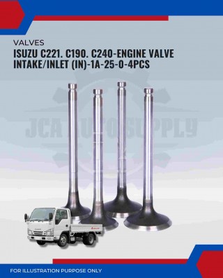 Engine Valve Intake/Inlet (IN) Set-Isuzu C221. C190. C240-1A-25-0 Engine Valve Intake/Inlet (IN) Set-Isuzu C221. C190. C240-1A-25-0