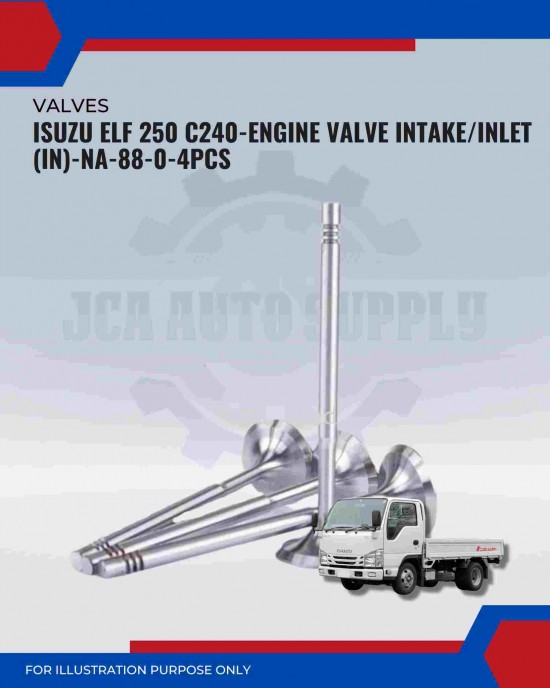 Engine Valve Intake/Inlet (IN) Set-Isuzu ELF C250. C240- NA-88-0 Engine Valve Intake/Inlet (IN) Set-Isuzu ELF C250. C240- NA-88-0