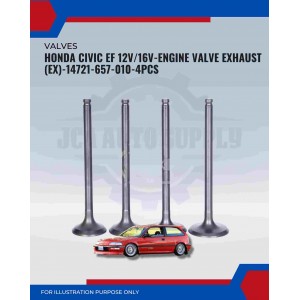 Exhaust Valve (EX)-Honda Civic EF 12v. 16v-14721-657-010
