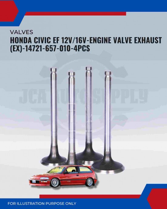 Exhaust Valve (EX)-Honda Civic EF 12v. 16v-14721-657-010 Exhaust Valve (EX)-Honda Civic EF 12v. 16v-14721-657-010
