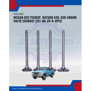 Exhaust Valve (EX)-Nissan D22 Pickup. Datsun 520-NA-20-0