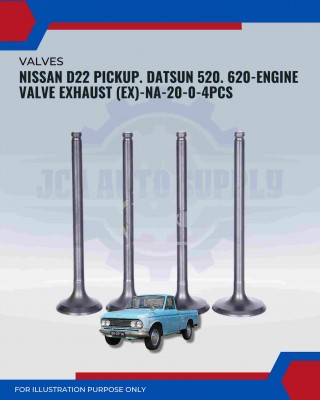 Exhaust Valve (EX)-Nissan D22 Pickup. Datsun 520-NA-20-0