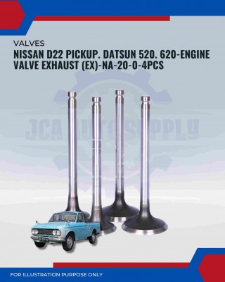 Exhaust Valve (EX)-Nissan D22 Pickup. Datsun 520-NA-20-0