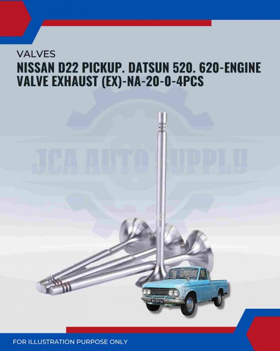 Exhaust Valve (EX)-Nissan D22 Pickup. Datsun 520-NA-20-0