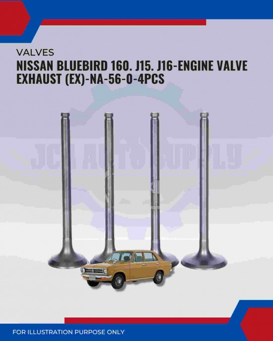 Exhaust Valve (EX)-Nissan Bluebird 160. J15. J16-NA-56-0