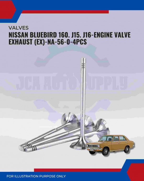 Exhaust Valve (EX)-Nissan Bluebird 160. J15. J16-NA-56-0