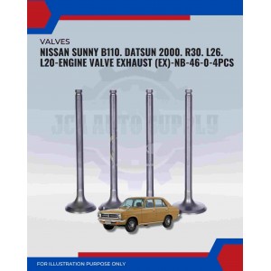 Exhaust Valve (EX)-Nissan Sunny B110. Datsun 2000. R30. L26-NB-46-0