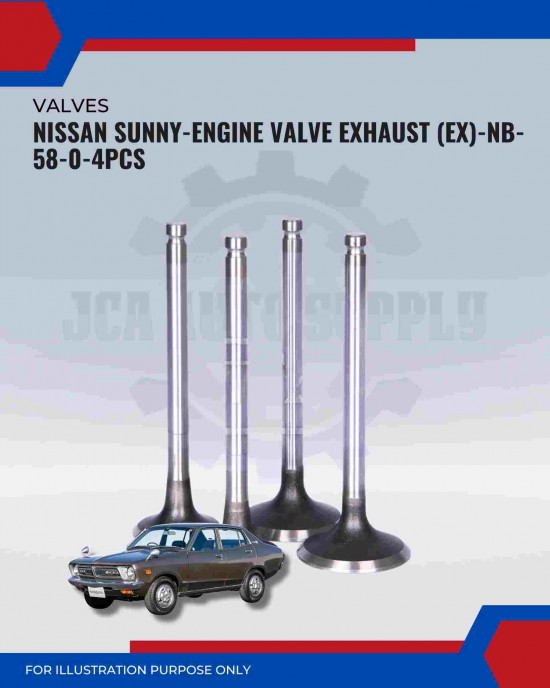 Exhaust Valve (EX)-Nissan Sunny-NB-58-0