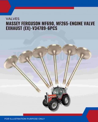 Exhaust Valve (EX) Set-Massey Ferguson Perkins-V34789 Exhaust Valve (EX) Set-Massey Ferguson Perkins-V34789