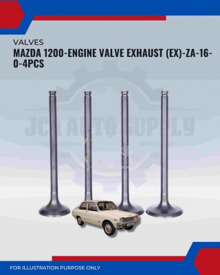 Exhaust Valve (EX)-Mazda 1200-ZA-16-0