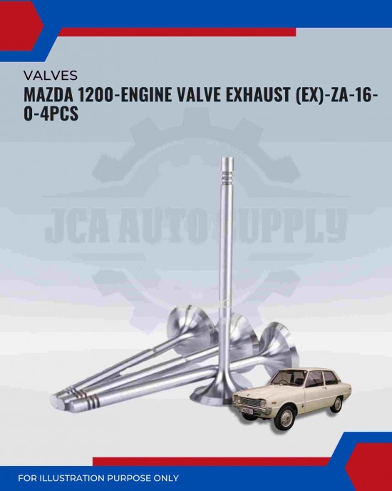 Exhaust Valve (EX)-Mazda 1200-ZA-16-0