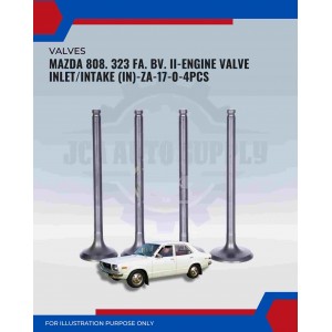 Intake Valve (IN) Set-Mazda 808. 323 FA. BV. II-ZA-17-0