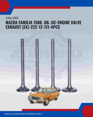 Exhaust Valve (EX)-Mazda Familia 1500. UB. UC-222-12-111