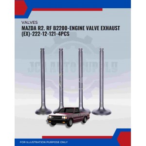 Exhaust Valve (EX) Set- Mazda R2. RF B2200-222-12-121