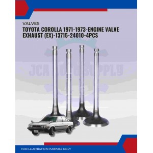 Exhaust Valve (EX) Set-Toyota Corolla KE70-KE30-E20-Publica-Starlet 1000-13715-24010