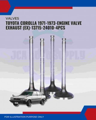 Exhaust Valve (EX) Set-Toyota Corolla KE70-KE30-E20-Publica-Starlet 1000-13715-24010