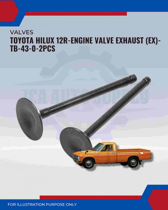 Exhaust Valve (EX)-Toyota Hilux 12R-TB-43-0
