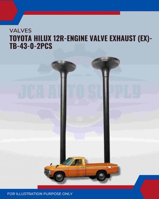 Exhaust Valve (EX)-Toyota Hilux 12R-TB-43-0