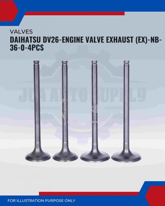 Exhaust Valve (EX) Set-Daihatsu DV26-NB-36-0 Exhaust Valve (EX) Set-Daihatsu DV26-NB-36-0