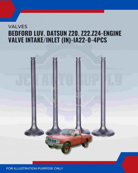 Intake Valve (IN)-Bedford Luv. Datsun Z20. Z22. Z24-IA22-0	