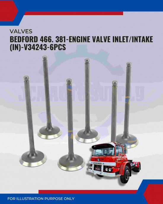 Intake Valve (IN) Set-Bedford 466-V34243