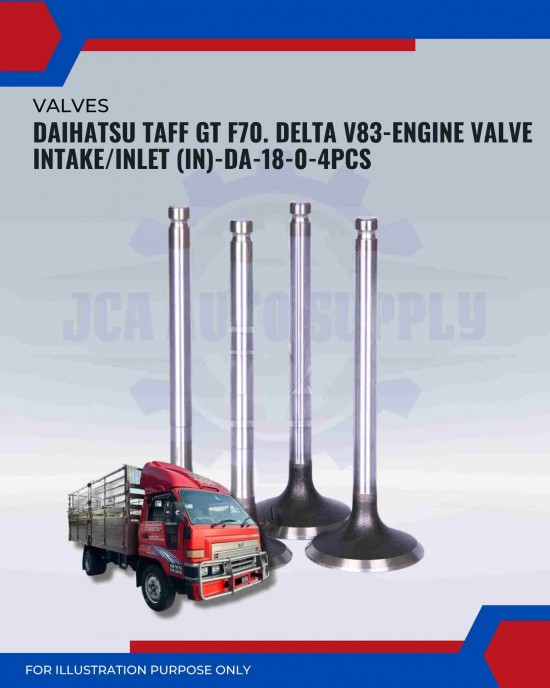 Intake Valve (IN) Set-Daihatsu Taff Gt F70. Delta V83-DA-18-0 Intake Valve (IN) Set-Daihatsu Taff Gt F70. Delta V83-DA-18-0