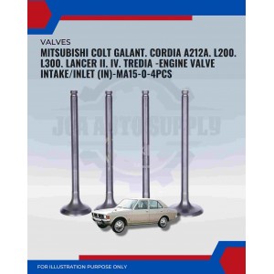 Intake Valve (IN) Set-Mitsubishi Colt Galant. Cordia A212a. L200. L300. Lancer II. IV. Tredia-MA15-0