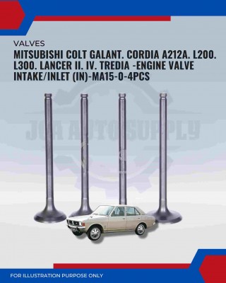 Intake Valve (IN) Set-Mitsubishi Colt Galant. Cordia A212a. L200. L300. Lancer II. IV. Tredia-MA15-0