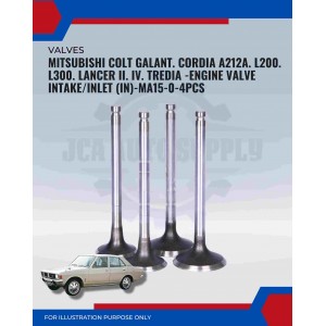Intake Valve (IN) Set-Mitsubishi Colt Galant. Cordia A212a. L200. L300. Lancer II. IV. Tredia-MA15-0