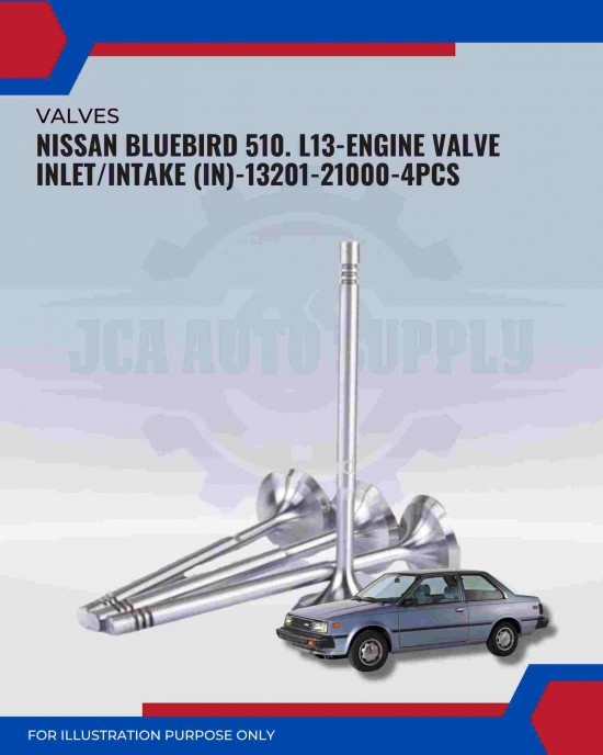 Injap Masuk Enjin-Nissan (Datsun) 510-L13-L14-16-Intake Valve (IN) Set-13201-21000 Injap Masuk Enjin-Nissan (Datsun) 510-L13-L14-16-Intake Valve (IN) Set-13201-21000
