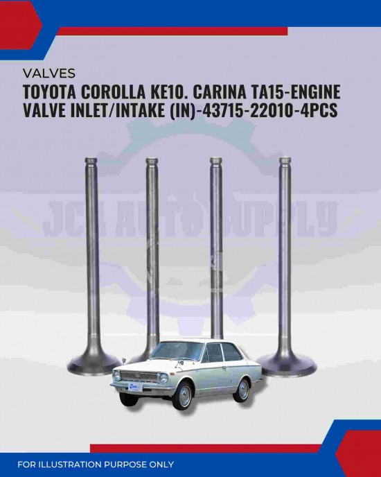 Intake Valve (IN) Set-Toyota Corolla KE10-Carina TA15-43715-22010