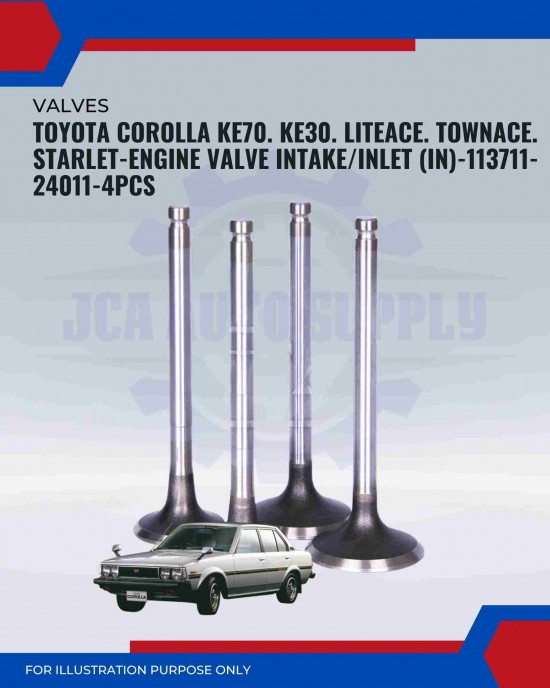 Intake Valve (IN) Set-Toyota Corolla KE70-KE30-LiteAce-TownAce-Starlet-13711-24011