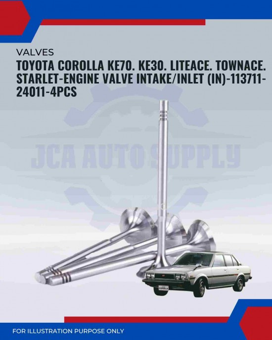 Intake Valve (IN) Set-Toyota Corolla KE70-KE30-LiteAce-TownAce-Starlet-13711-24011